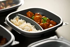 Vista Box Large 670/460 ml Grau 2-Teilung